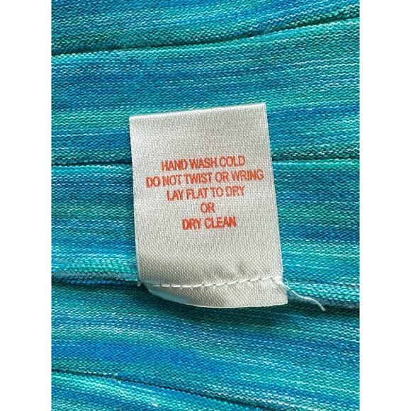 Torn‎ by Ronny Kobo Dress Womens Small Fit & Flare Skater Mini Blue Ribbed Knit - Picture 8 of 9